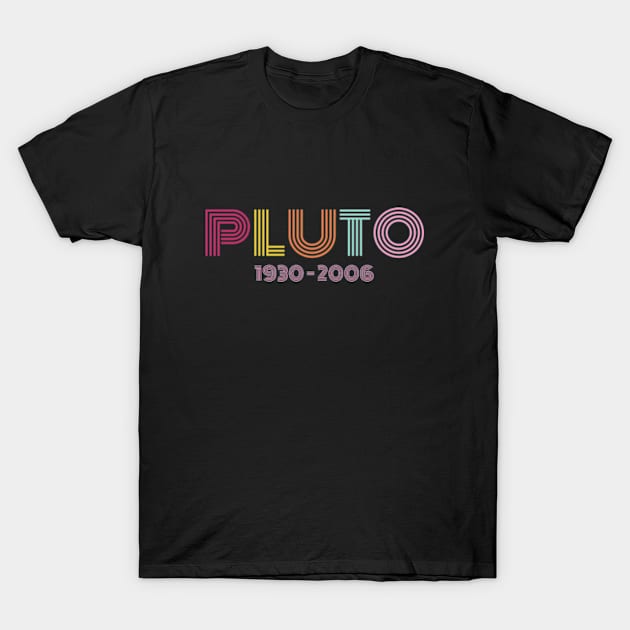Pluto Never Forget 1930 2006 Retro T-Shirt by Super Legend